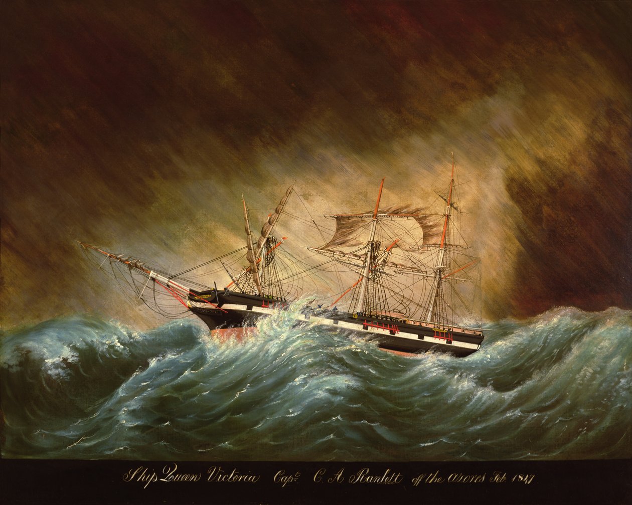 Königin Victoria, vor den Azoren von American School