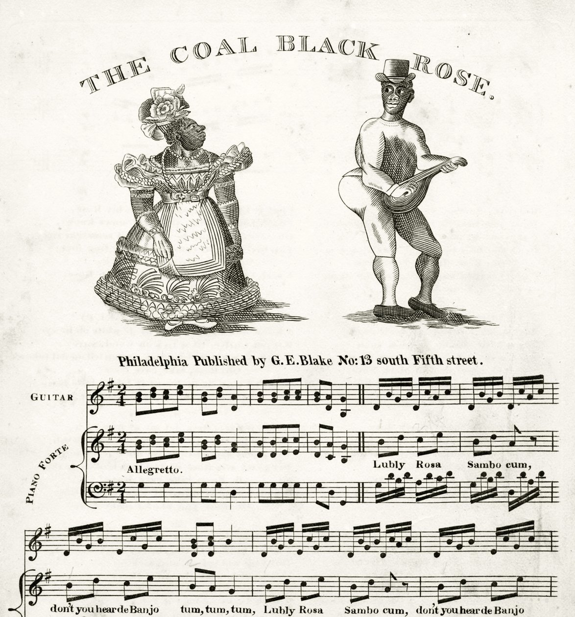 Notenblatt für The Coal Black Rose von American School
