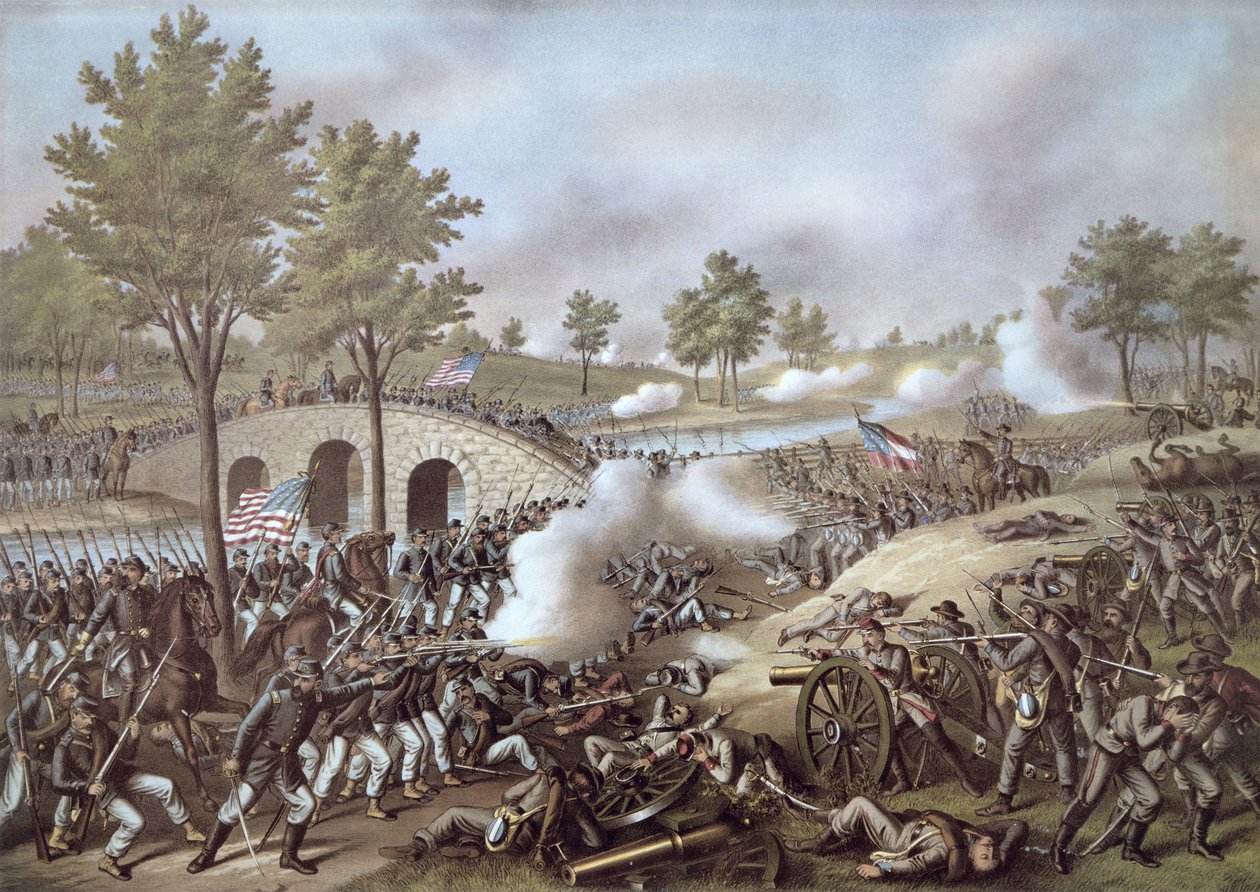 Die Schlacht von Antietam von American School