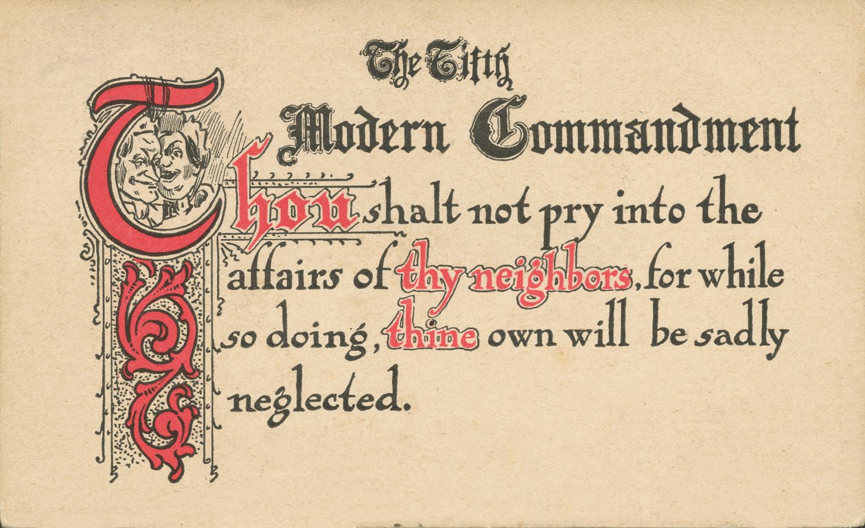 Das Fünfte Moderne Gebot von American School