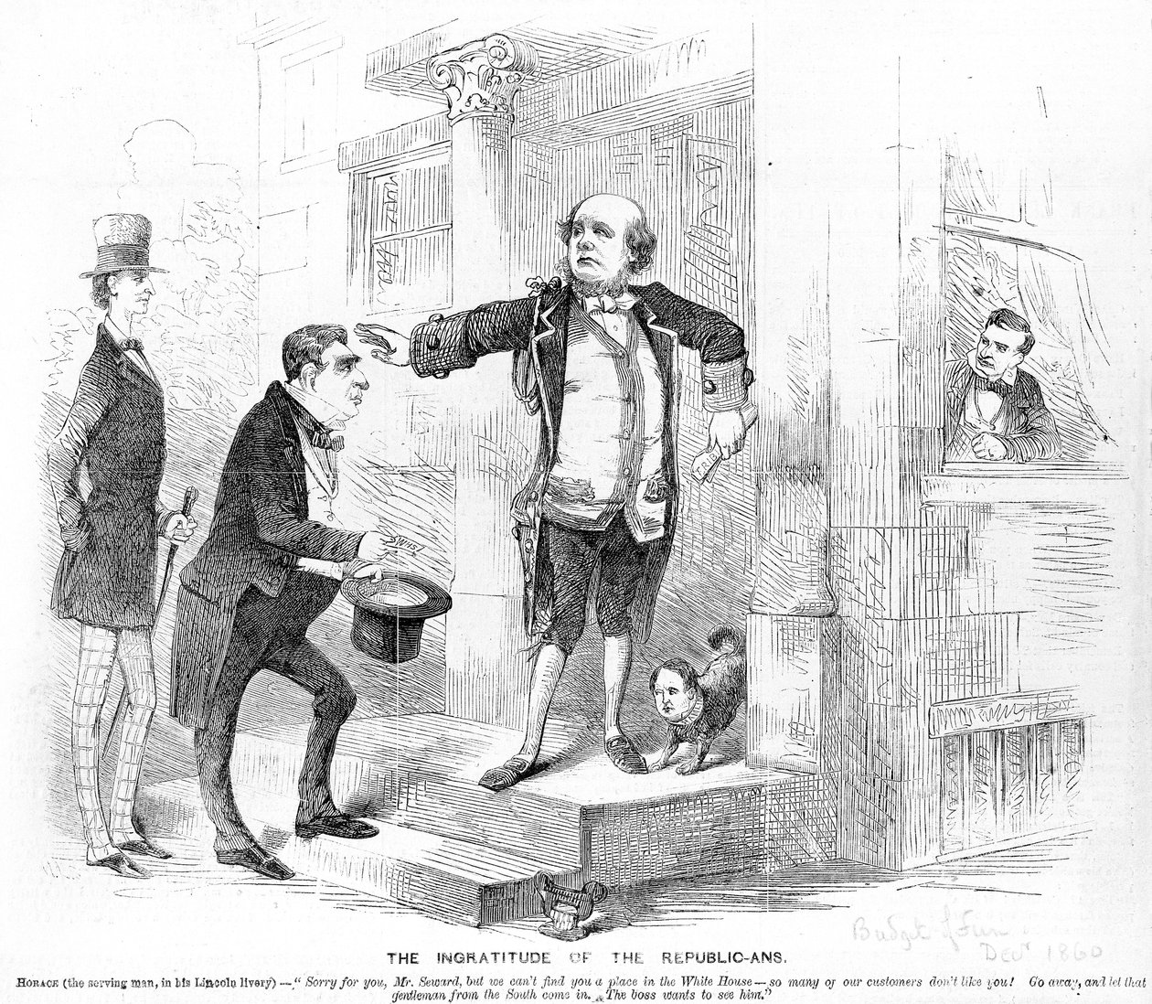 Die Undankbarkeit der Republikaner, ca. 1860 von American School