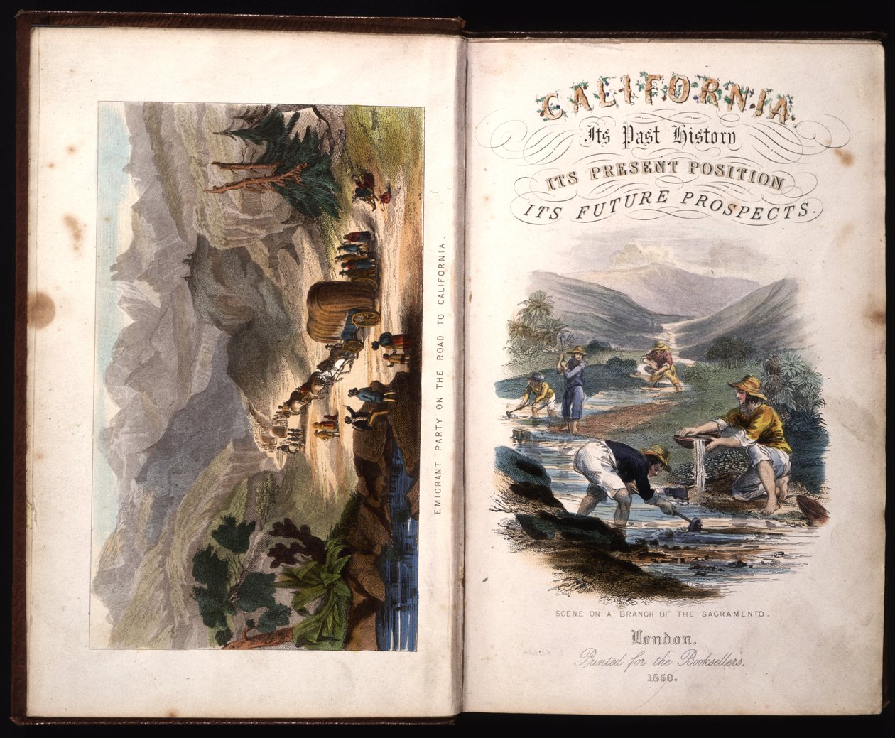 Titelseite von California, its past history, its present position, its future prospects von G.A. Fleming, 1850 von American School