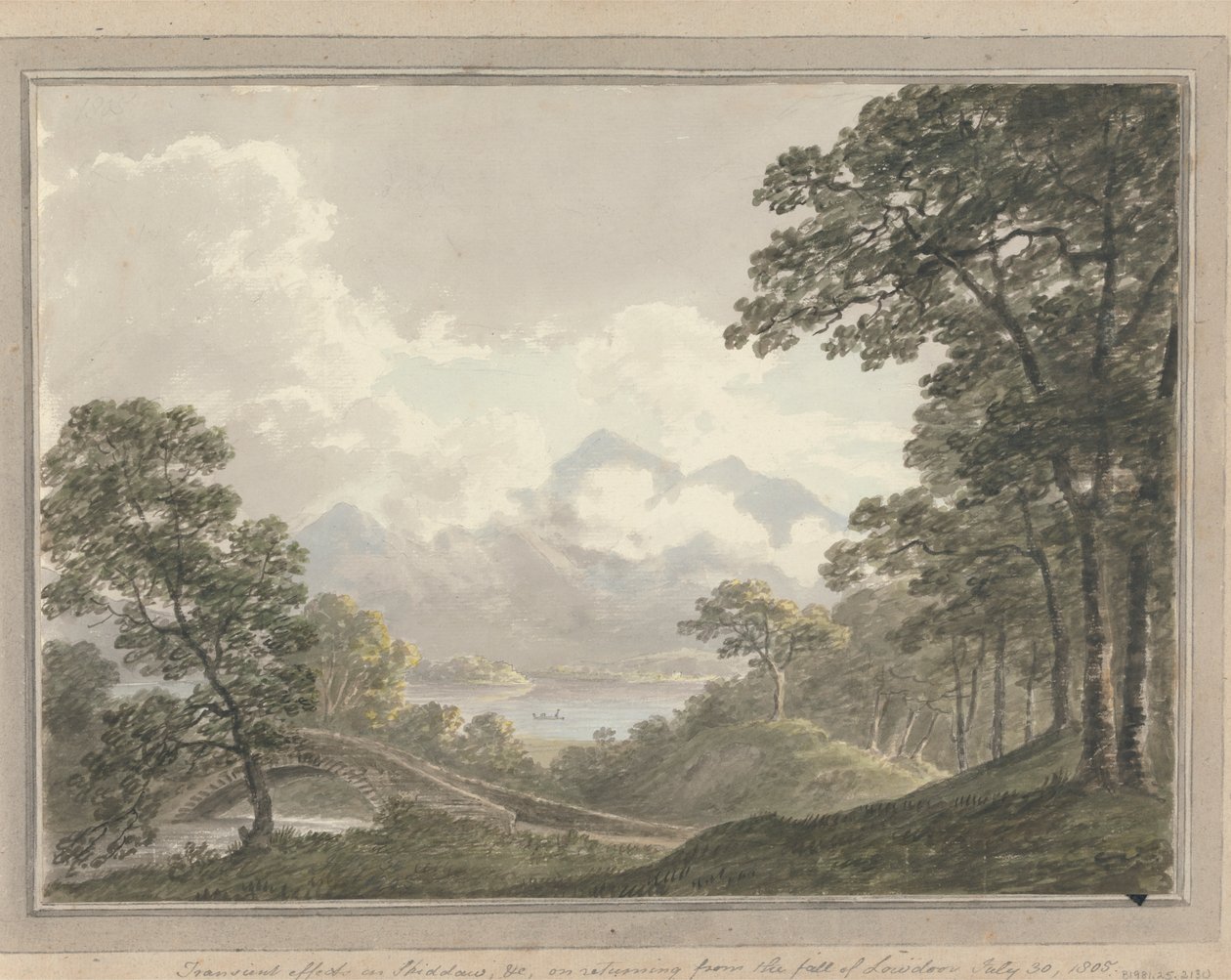 Ansichten in England, Schottland und Wales: Flüchtiger Effekt auf Skodow und c., bei der Rückkehr vom Fall von Lowdoor, 30. Juli 1805 von Amos Green