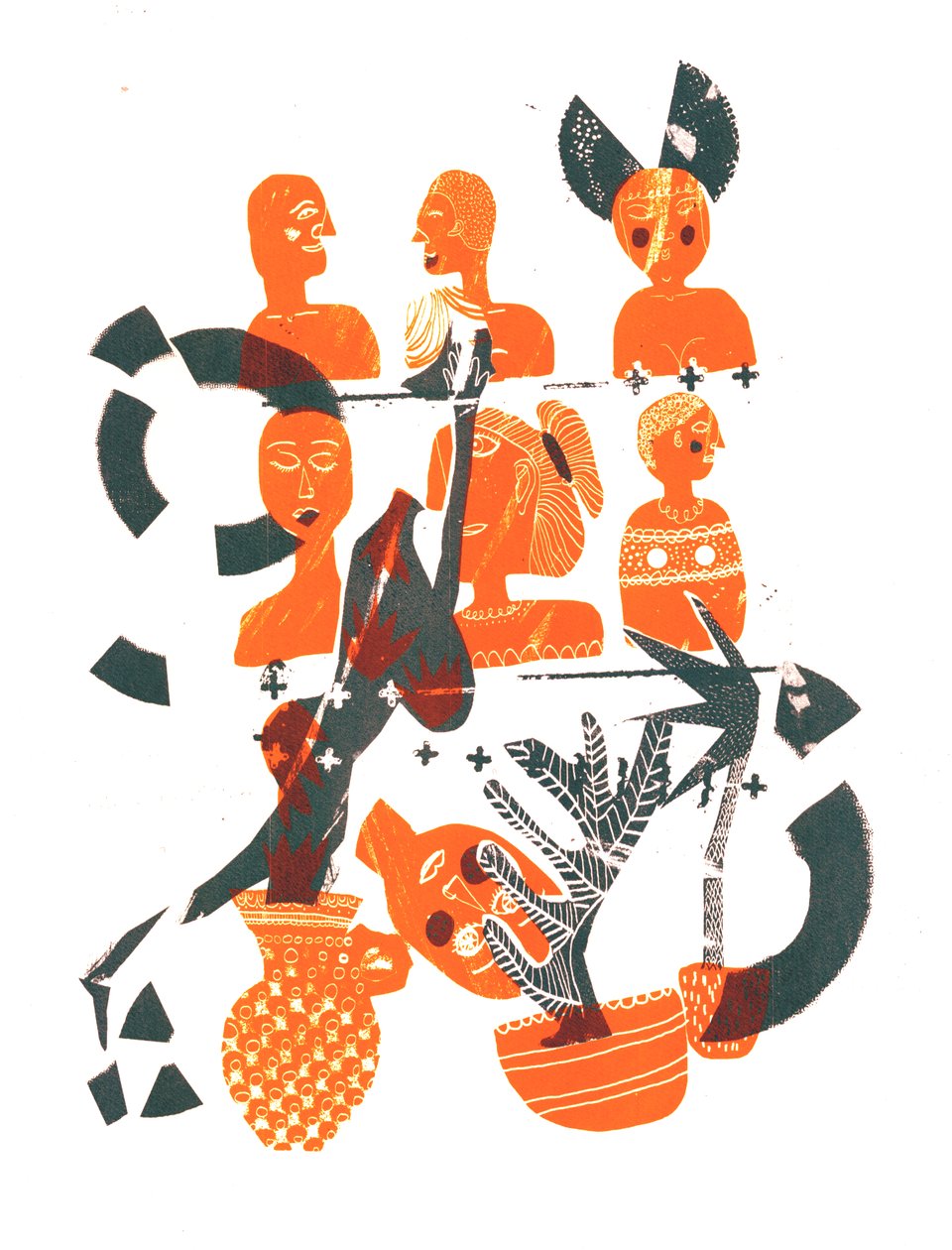 Gegenüberstellung, 2015 von Amy Louise Evans