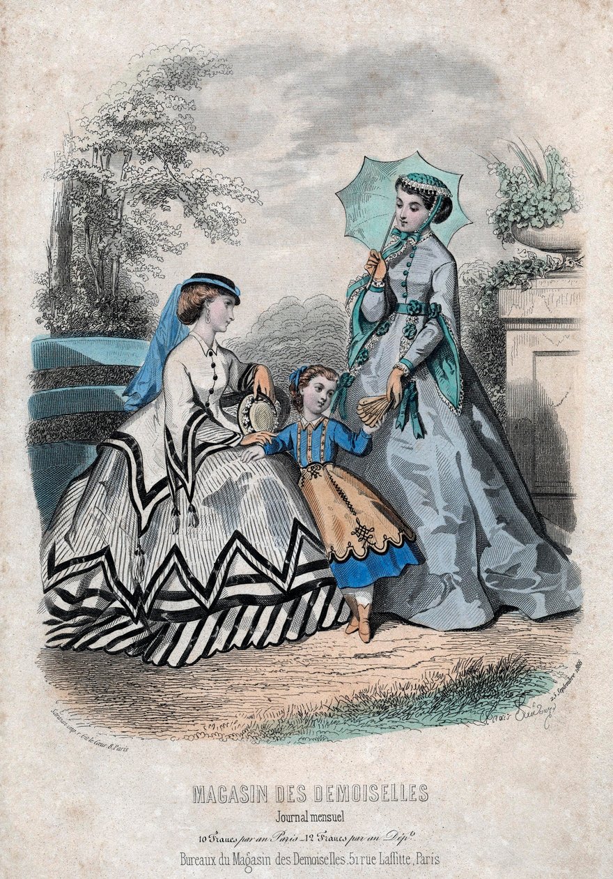 Französische Modezeitschrift "Magasin des Demoiselles", Paris, 25. September von Anais Toudouze
