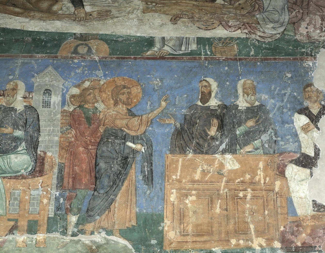 Christus vor Annas und Kaiphas von Ancient Russian frescos