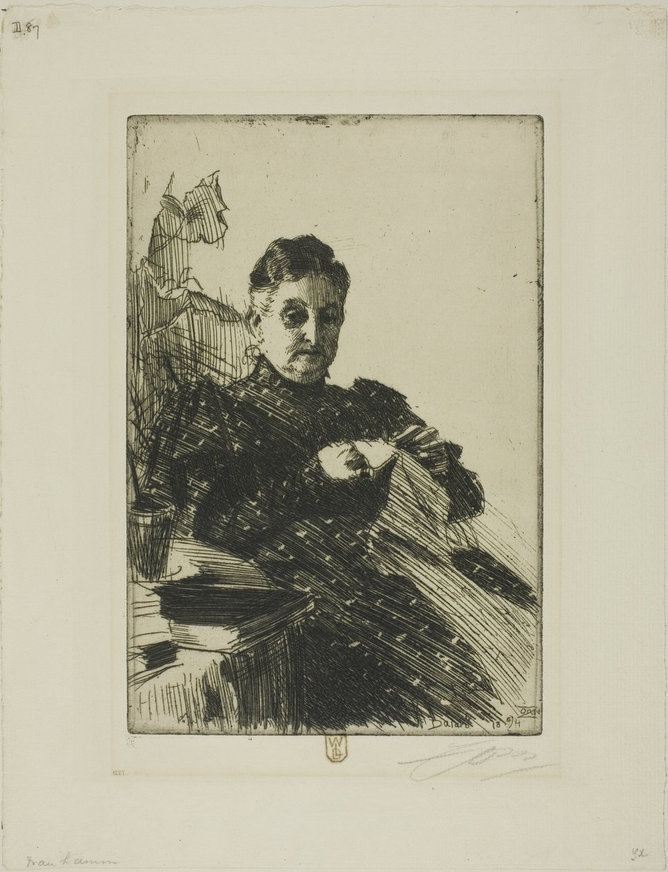 Mme Lamm II von Anders Leonard Zorn