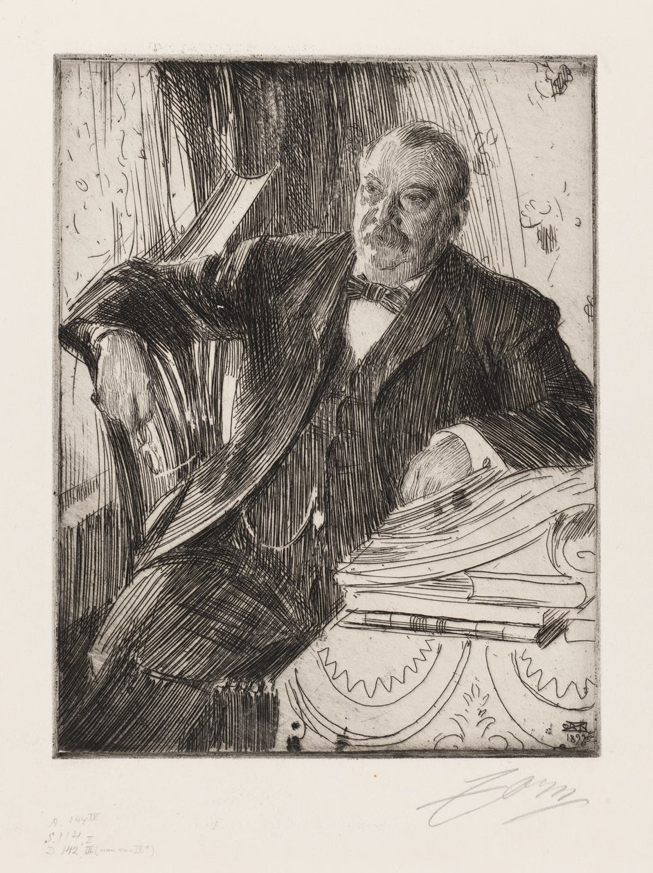 Mr. Grover Cleveland von Anders Zorn