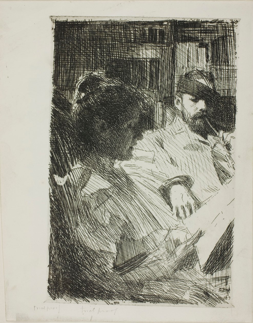 Lesen (Herr und Frau Ch. Deering) von Anders Zorn