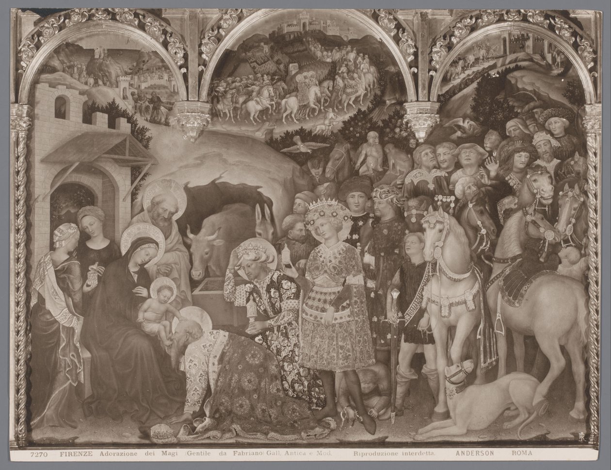 Anbetung der Weisen (Gentile da Fabriano) von Anderson (firma)
