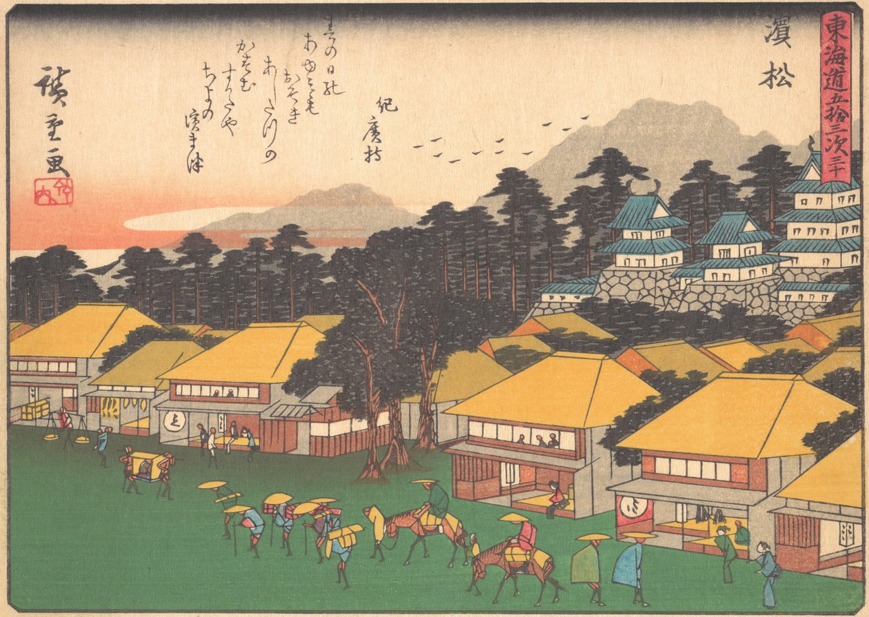 Hamamatsu, aus der Serie Die dreiundfünfzig Stationen der Tokaido-Straße, frühes 20. Jahrhundert von Ando Hiroshige