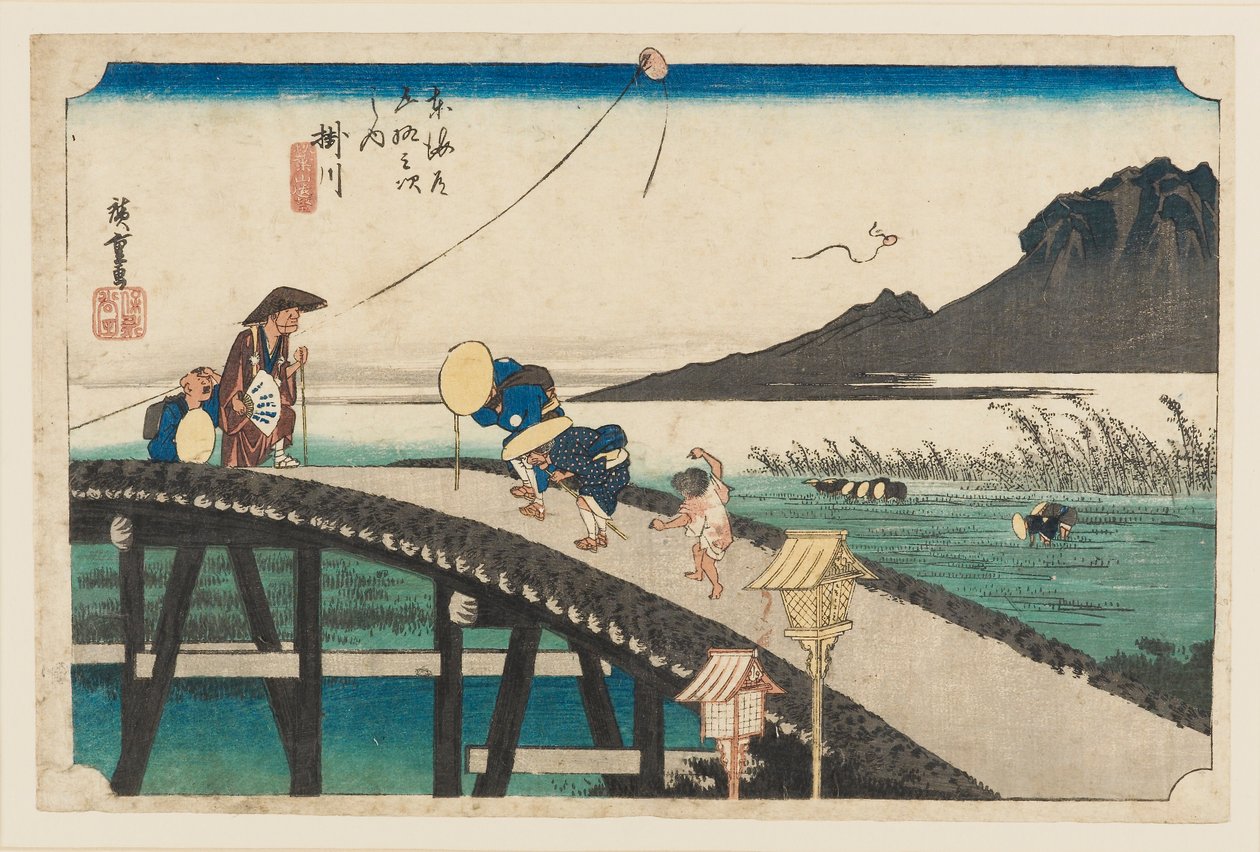Holzschnitt - Kakegawa Akibayama enbo, 1797-1858 von Ando Hiroshige