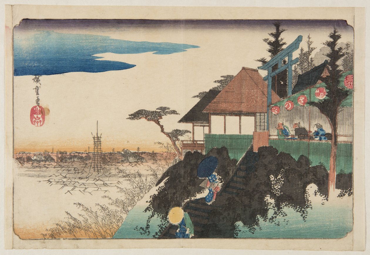 Osthang am Kanda My?jin-Schrein von Ando or Utagawa Hiroshige