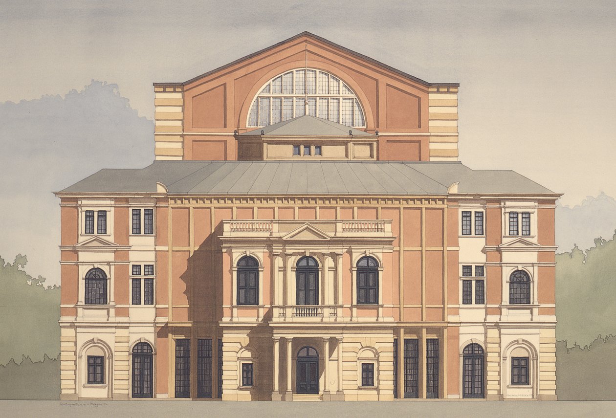 Festspielhaus, Bayreuth, Deutschland von Andras Kaldor