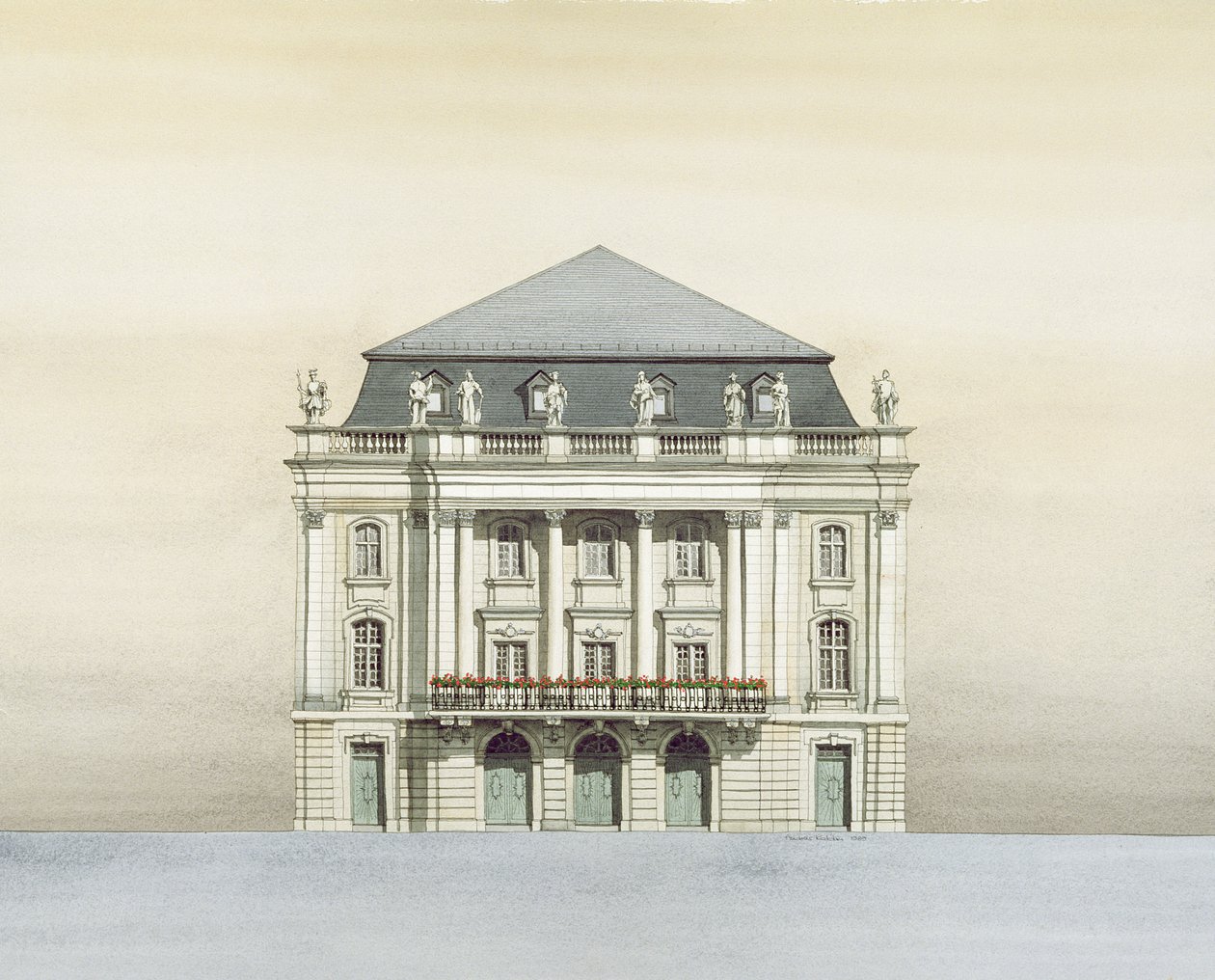 Markgräfliches Opernhaus, Bayreuth, Deutschland von Andras Kaldor