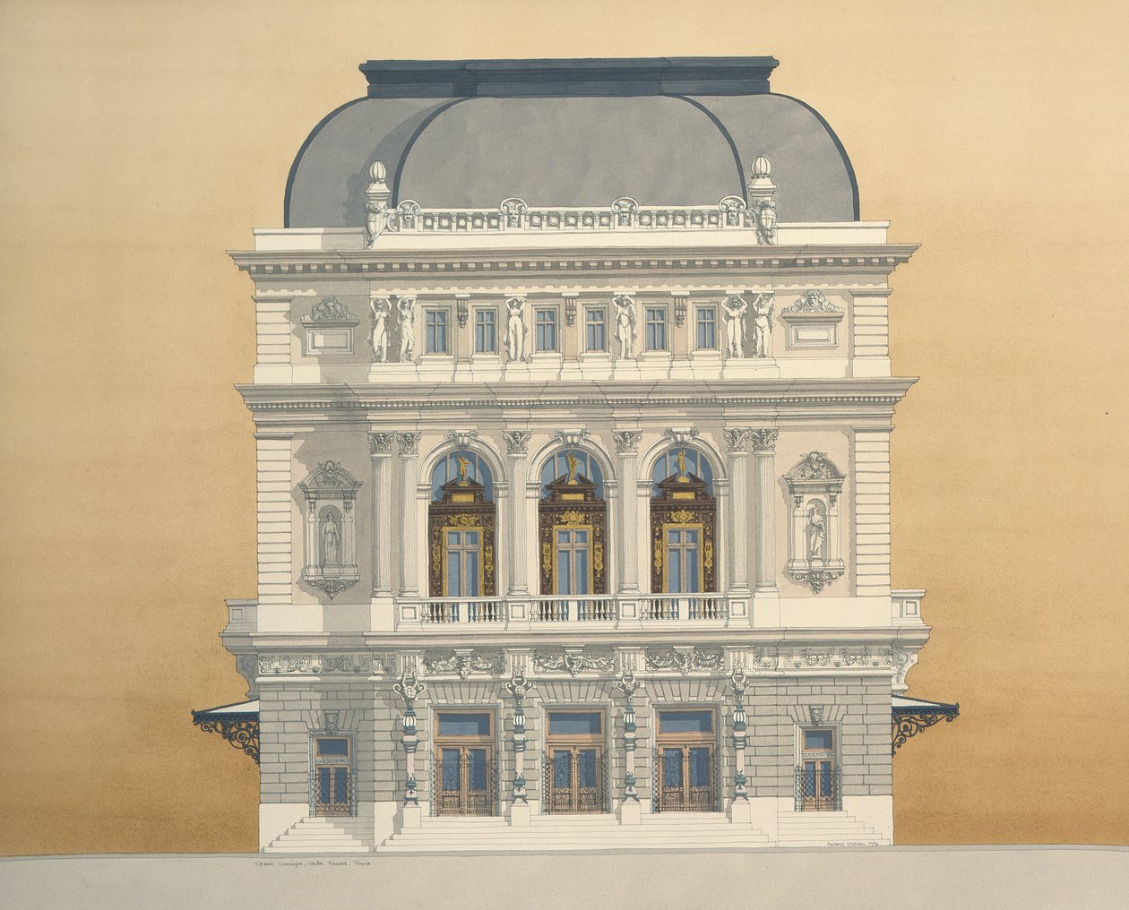 Opéra Comique, Salle Favart, Paris, Frankreich von Andras Kaldor