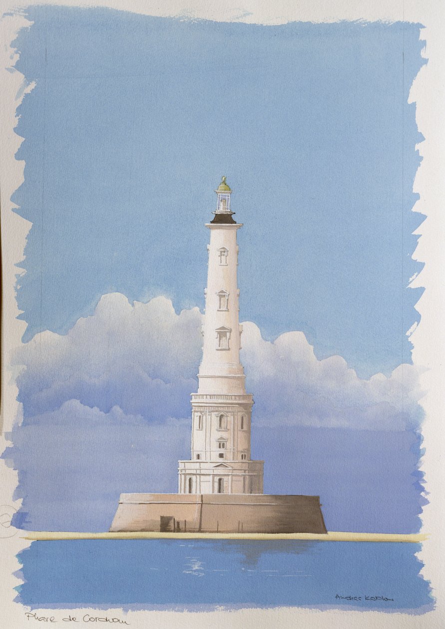 Phare de Corduan, Pointe de Grave, Gironde, Frankreich von Andras Kaldor