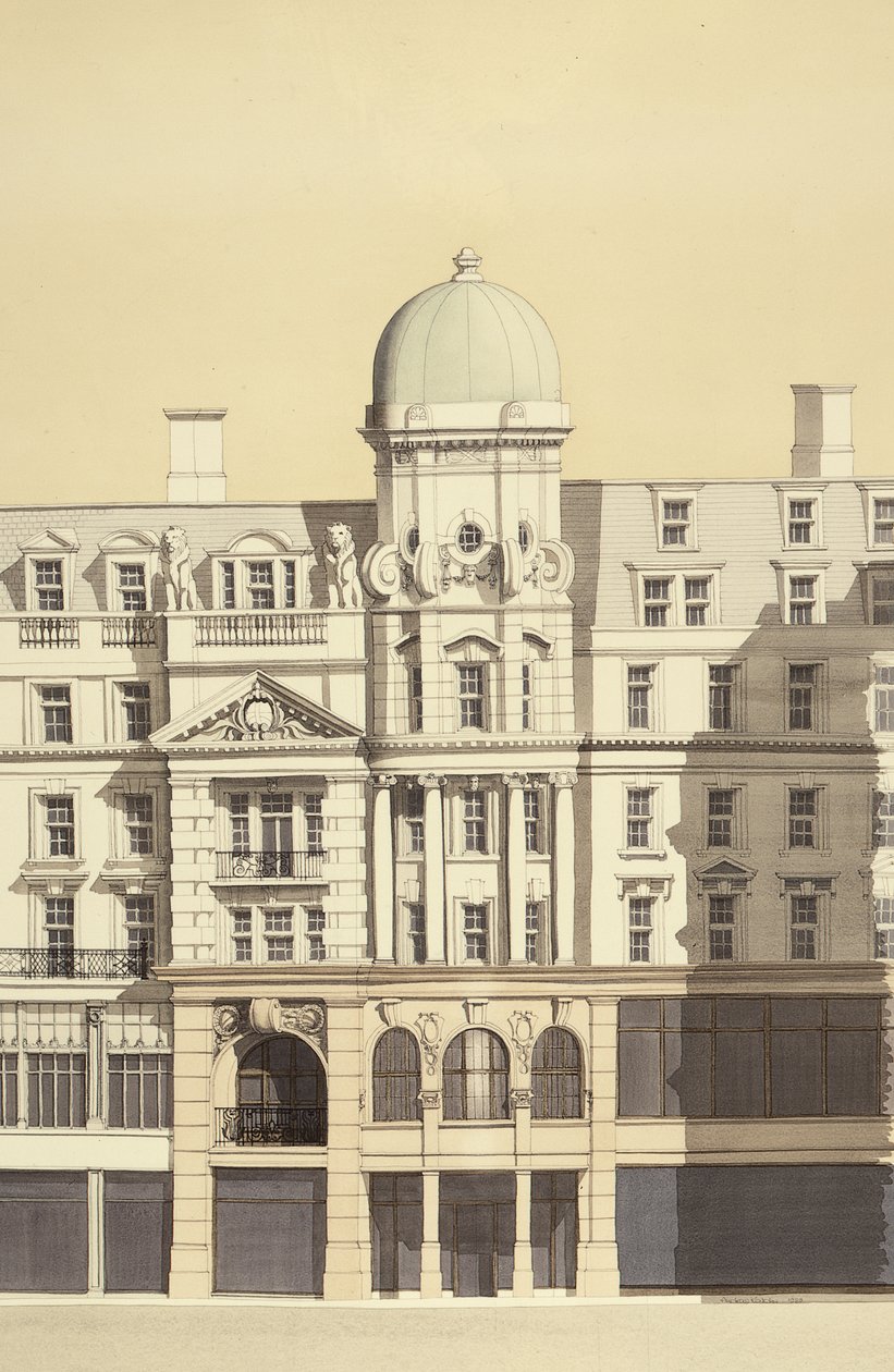 Die Leinenhalle (Detail), Regent Street, London von Andras Kaldor