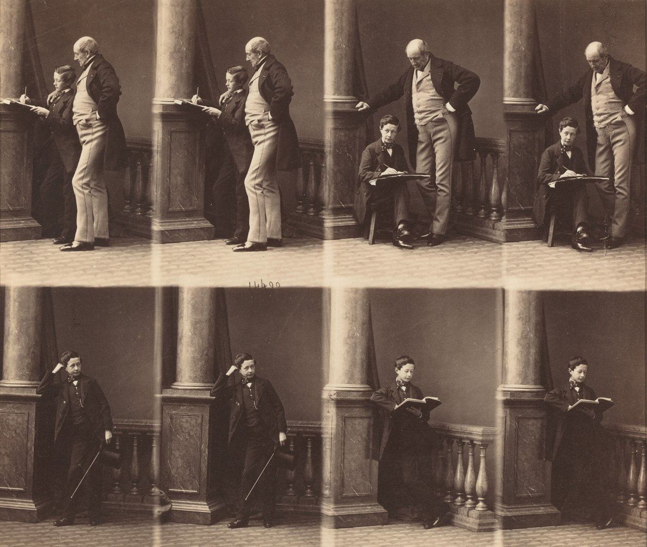 Monsieur Jadin und Sohn, ca. 1860 von Andre Adolphe Eugene Disderi