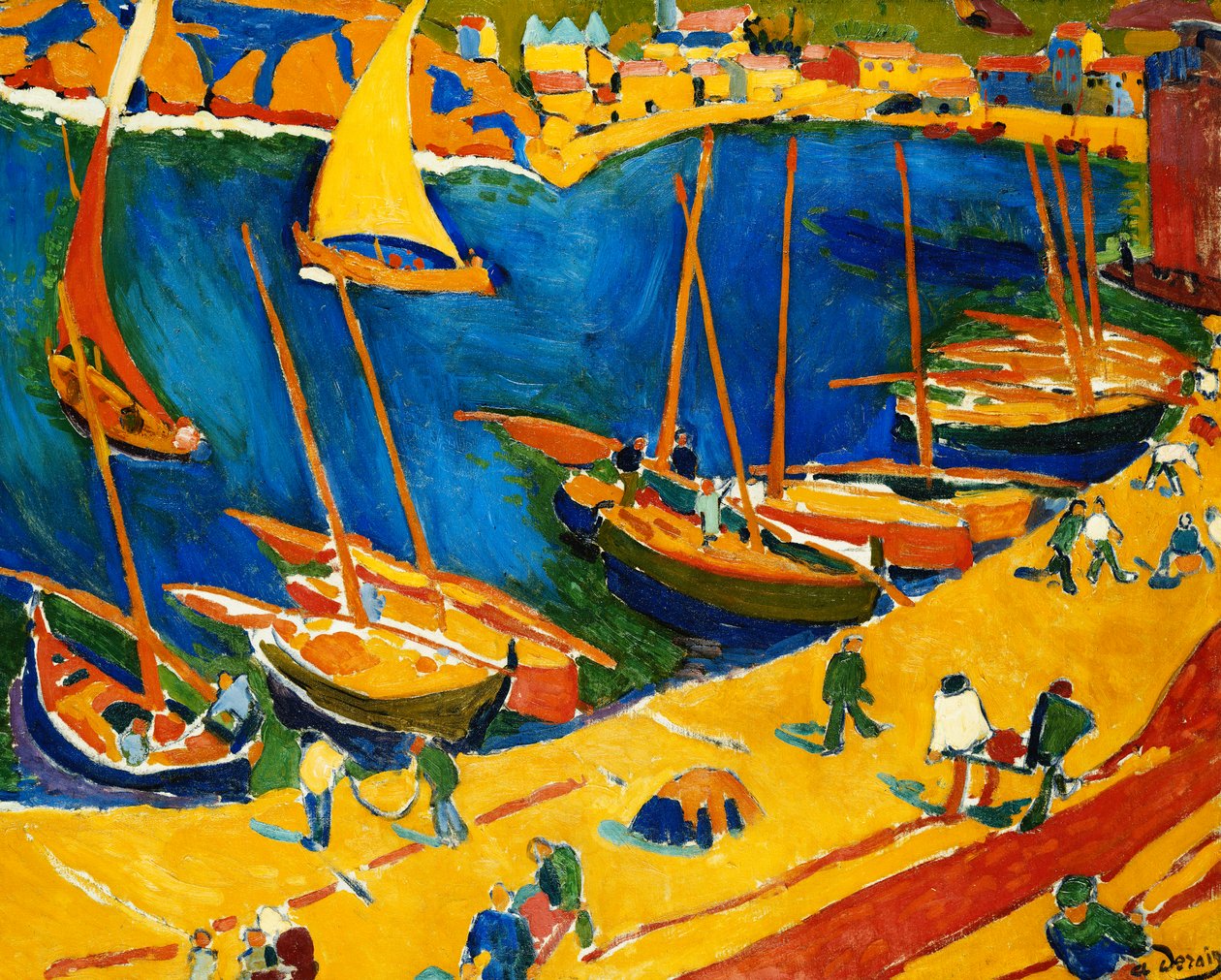 Collioure: Der Fischereihafen von Andre Derain
