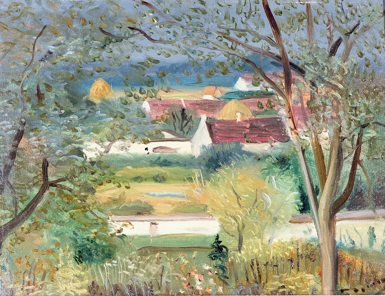 Garten in Ponnermaire en Montois, ca. 1940-45 von Andre Derain