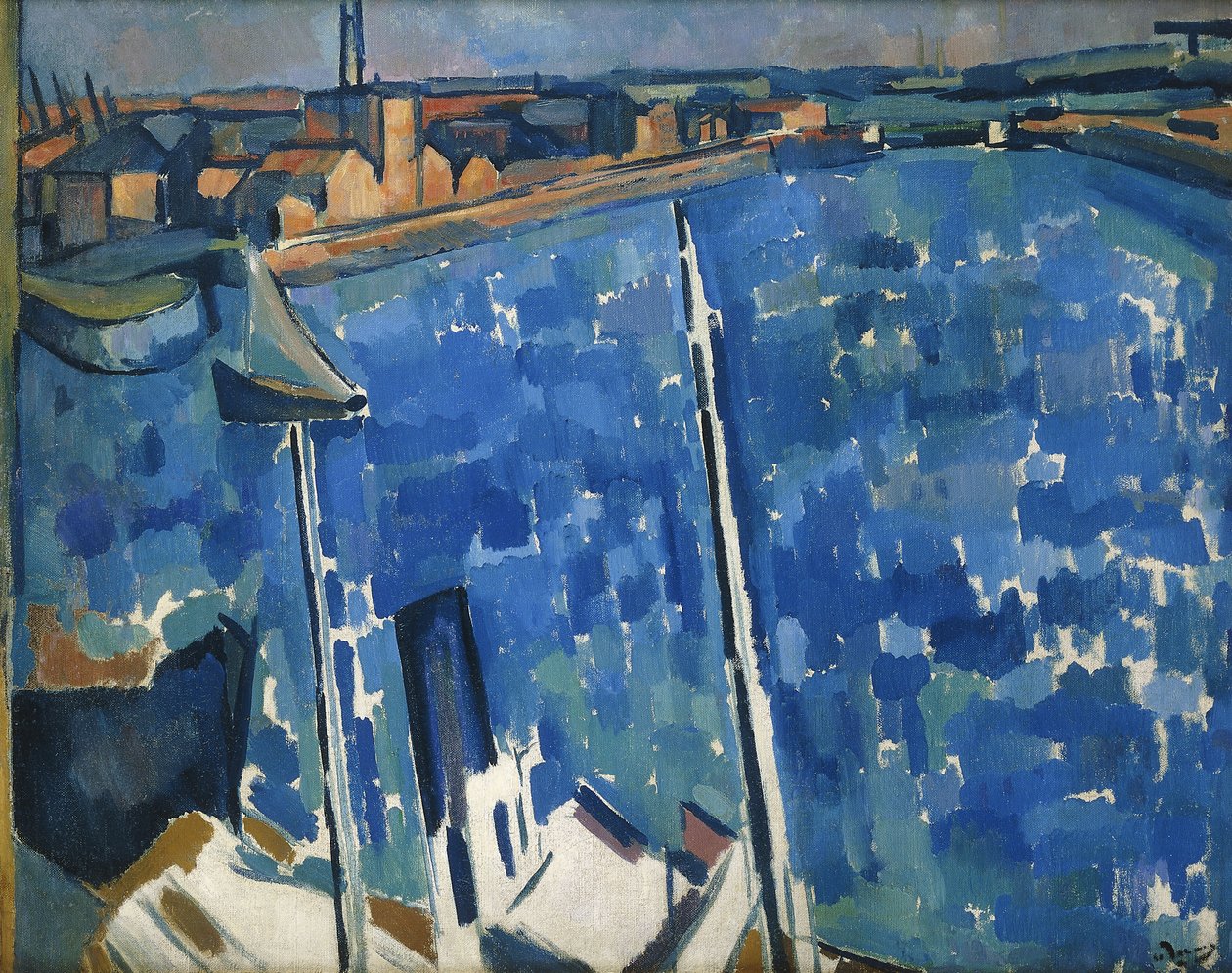 Der Hafen; Le Havre, um 1906-7 von Andre Derain