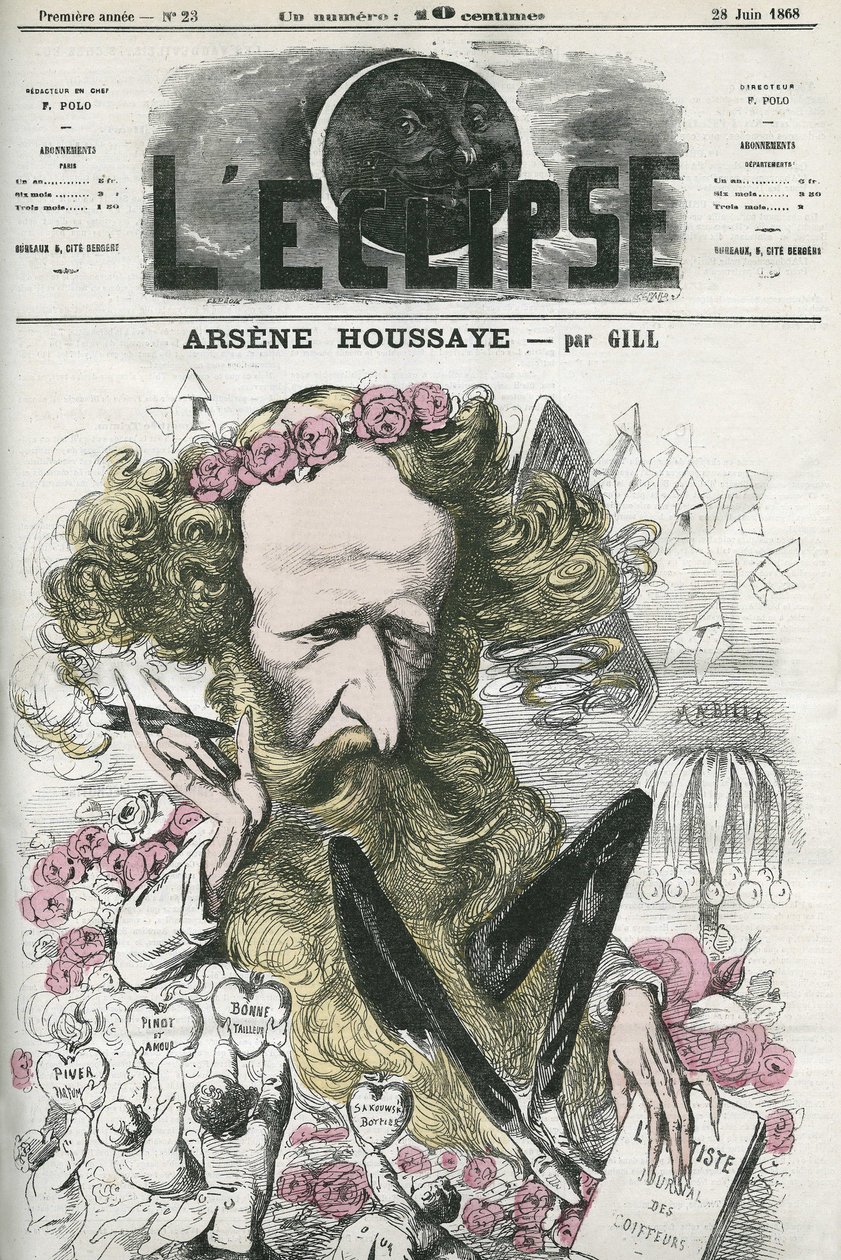 Arsene Housset dit Houssaye (1815-1896), französischer Schriftsteller. Titelbild in „L
