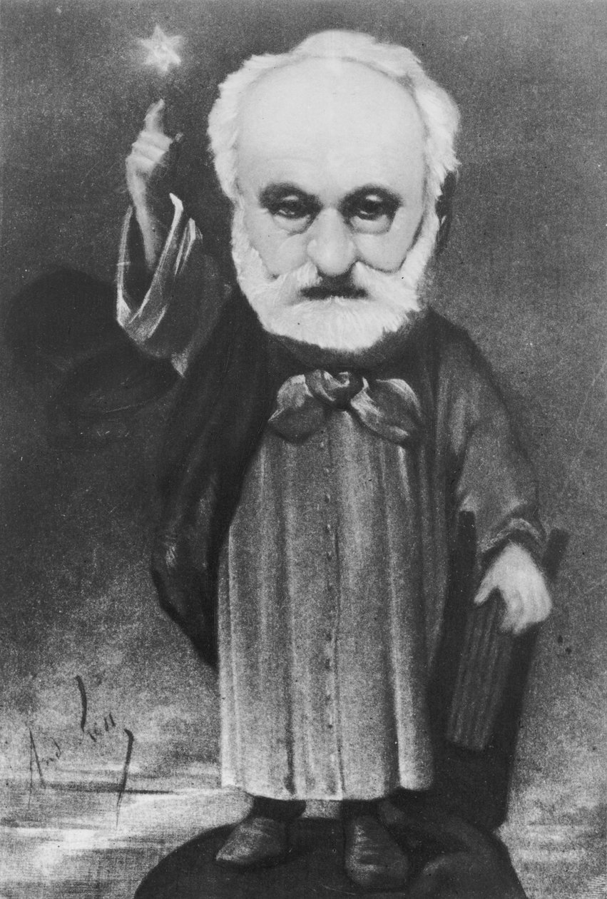 Karikatur von Victor Hugo (1802-85) als Magier von Andre Gill