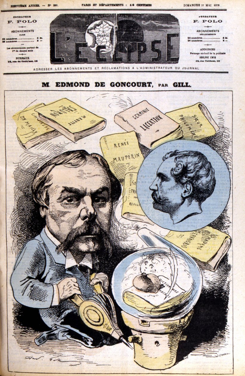 Edmond de Goncourt - von Gill, in „L