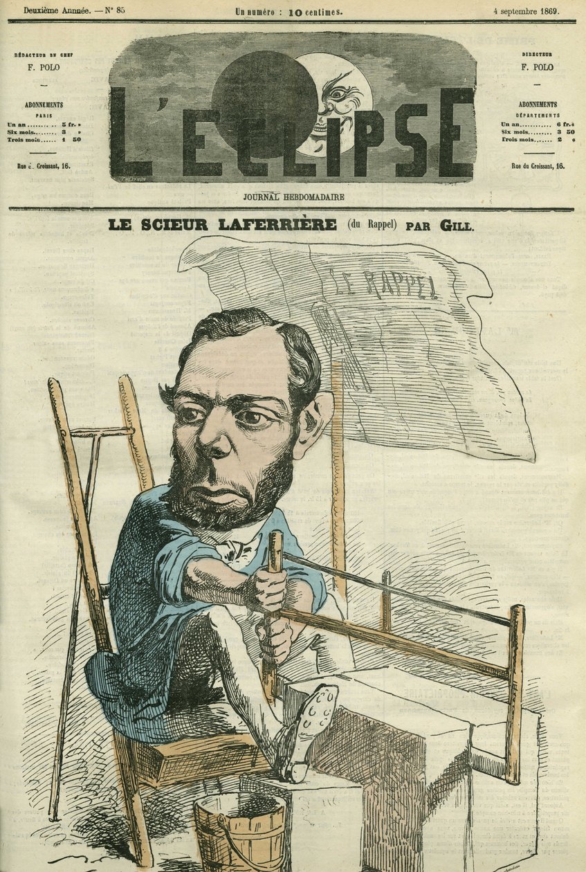 Edouard Lafferiere (1841-1901), französischer Richter und Politiker. Titelblatt in „L