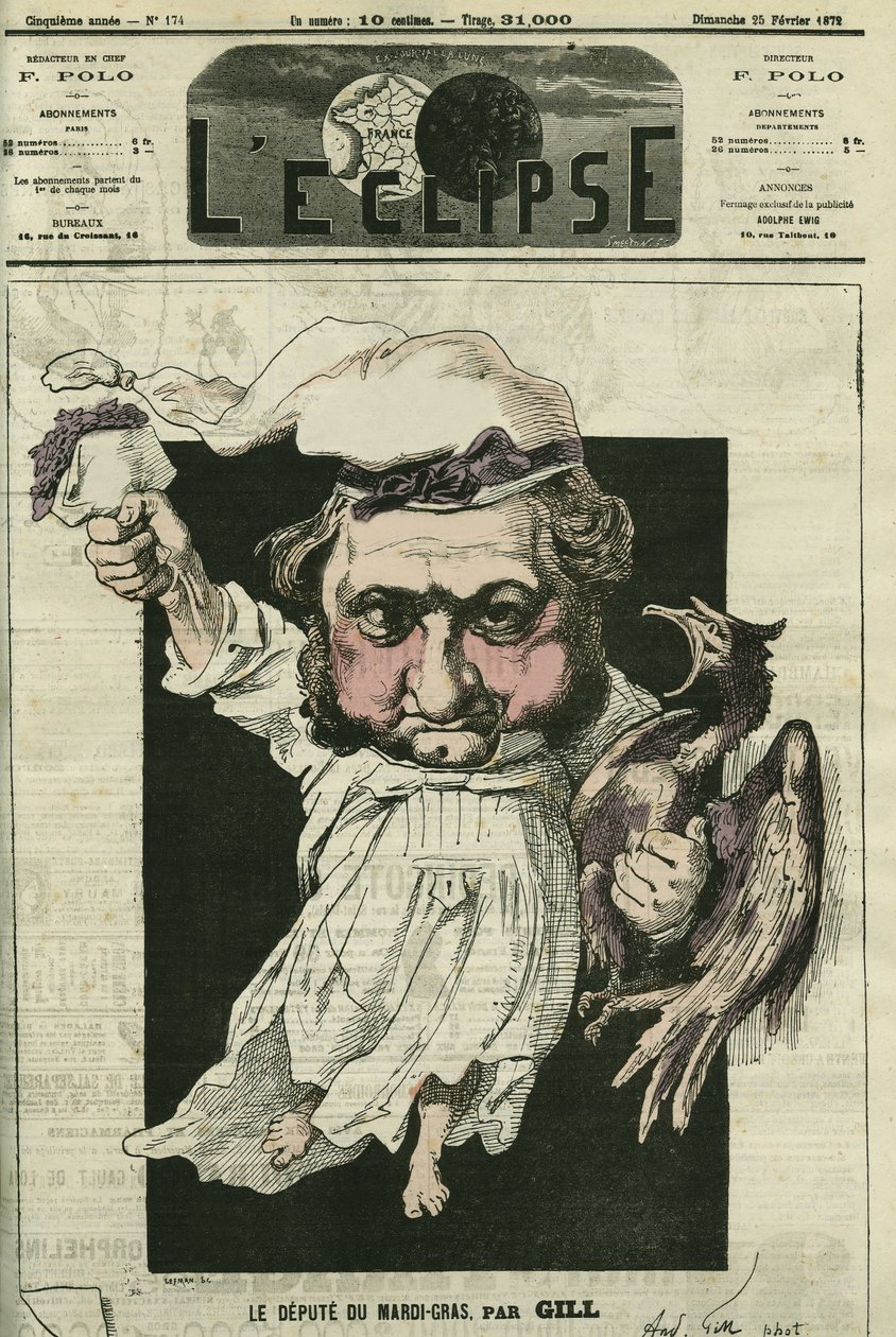 Eugène Rouher (1814-1884), französischer Politiker, Führer der bonapartistischen Partei. Titelblatt in „L