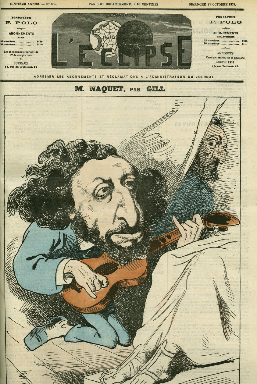 Porträt von Alfred Naquet (1834-1916), französischer Politiker. Titelblatt in "L