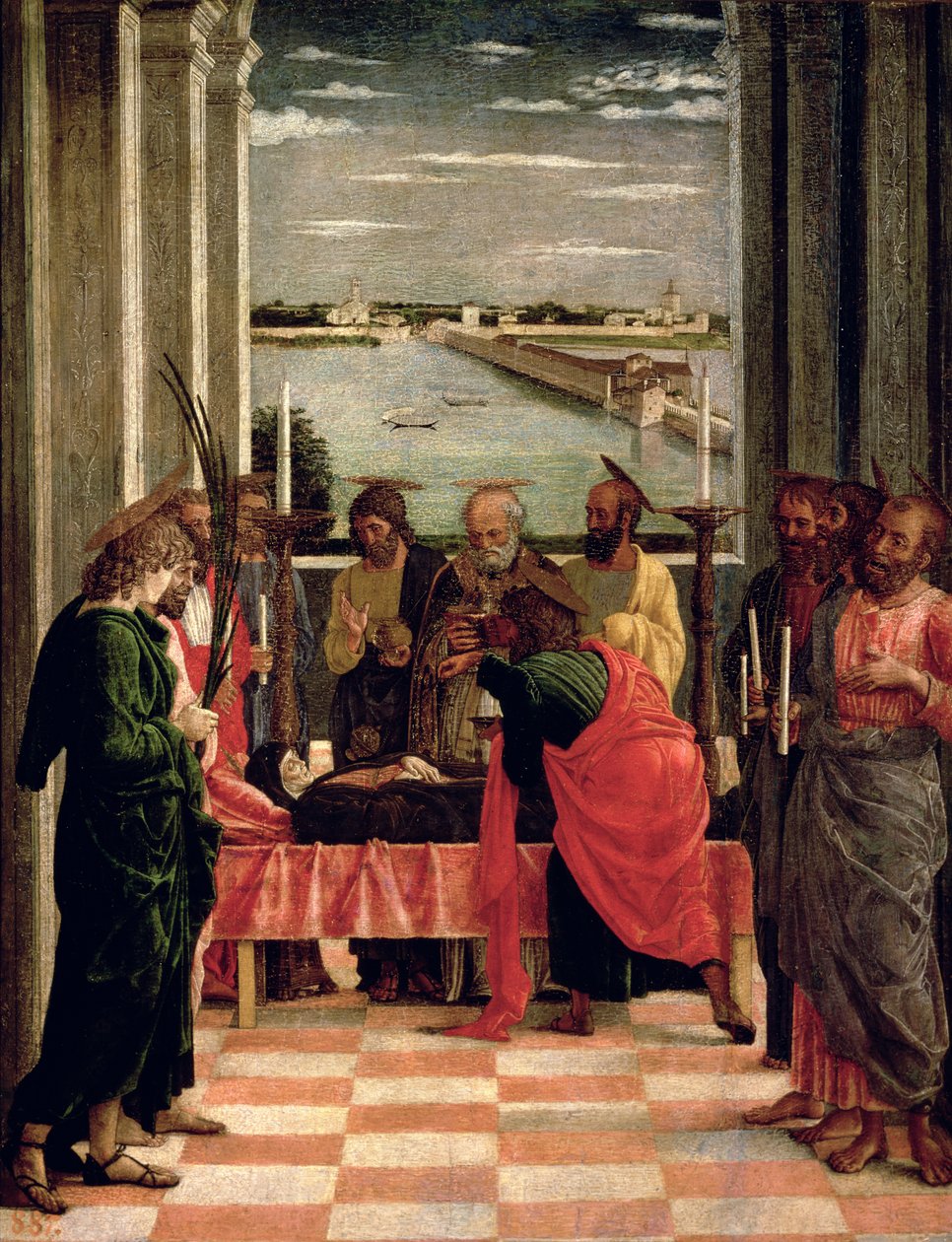 Der Tod der Jungfrau von Andrea Mantegna