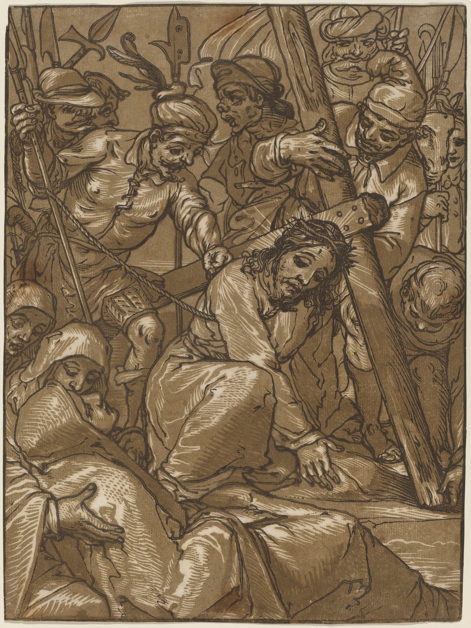 Das Tragen des Kreuzes von Andrea Andreani after Alessandro Casolani