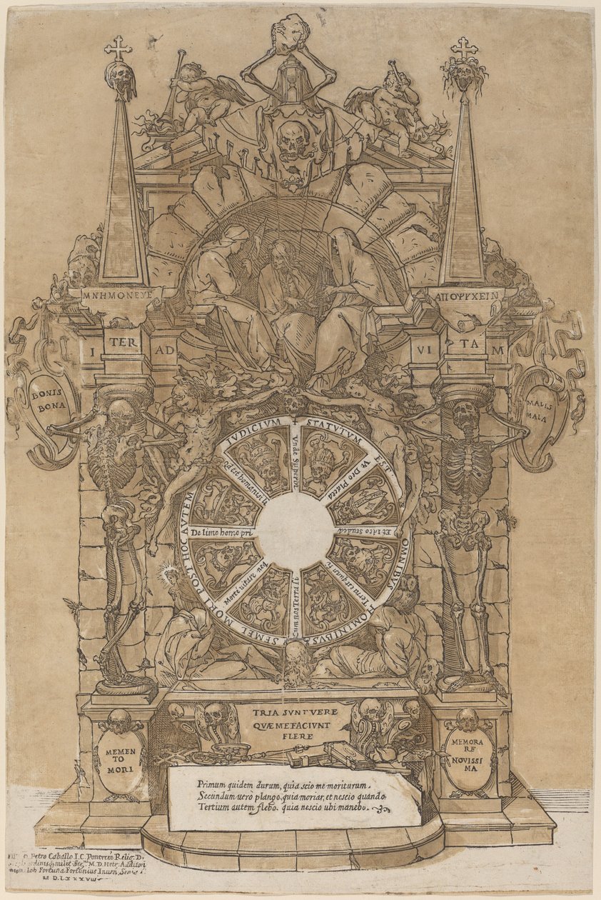 Allegorie auf den Tod von Andrea Andreani after Giovanni Fortuna