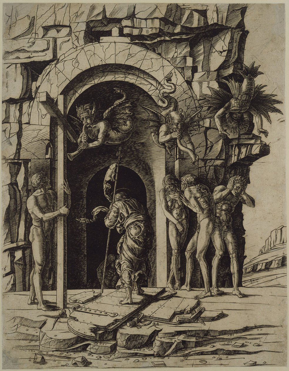Christus in der Vorhölle von Andrea Mantegna