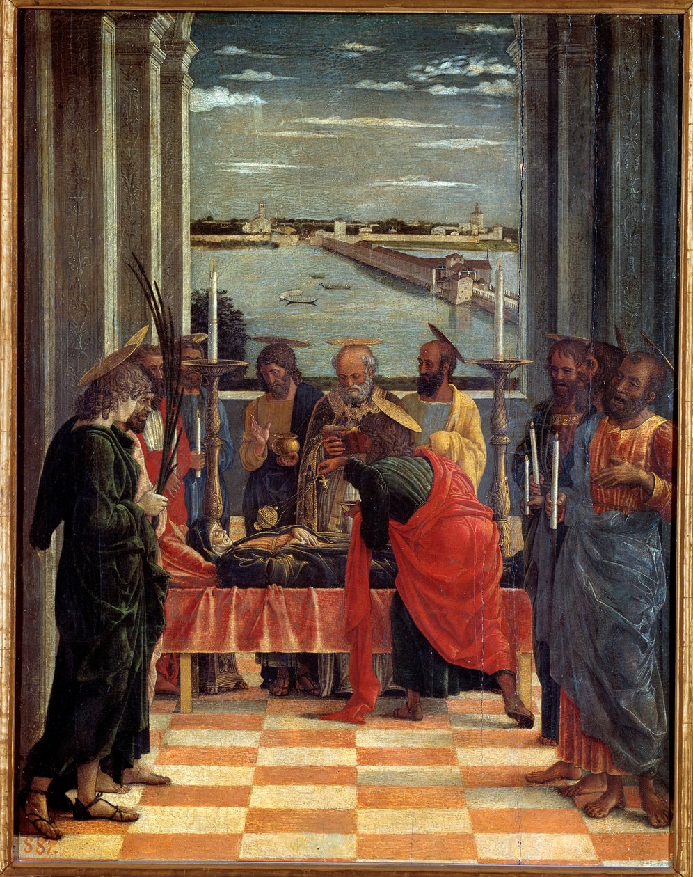 Der Tod der Jungfrau von Andrea Mantegna