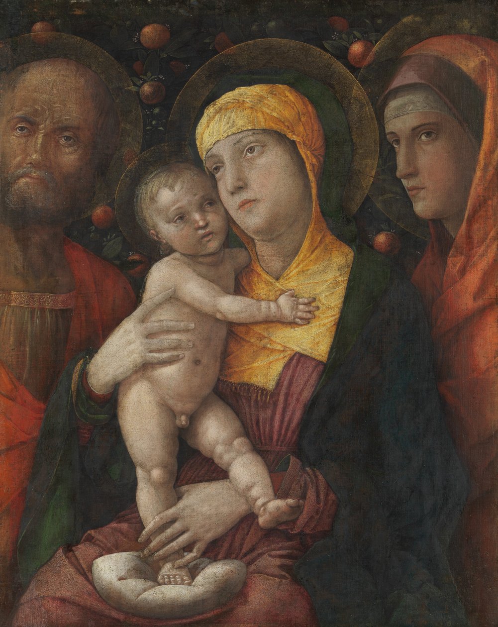 Die Heilige Familie mit der Heiligen Maria Magdalena, ca. 1495-1500 von Andrea Mantegna