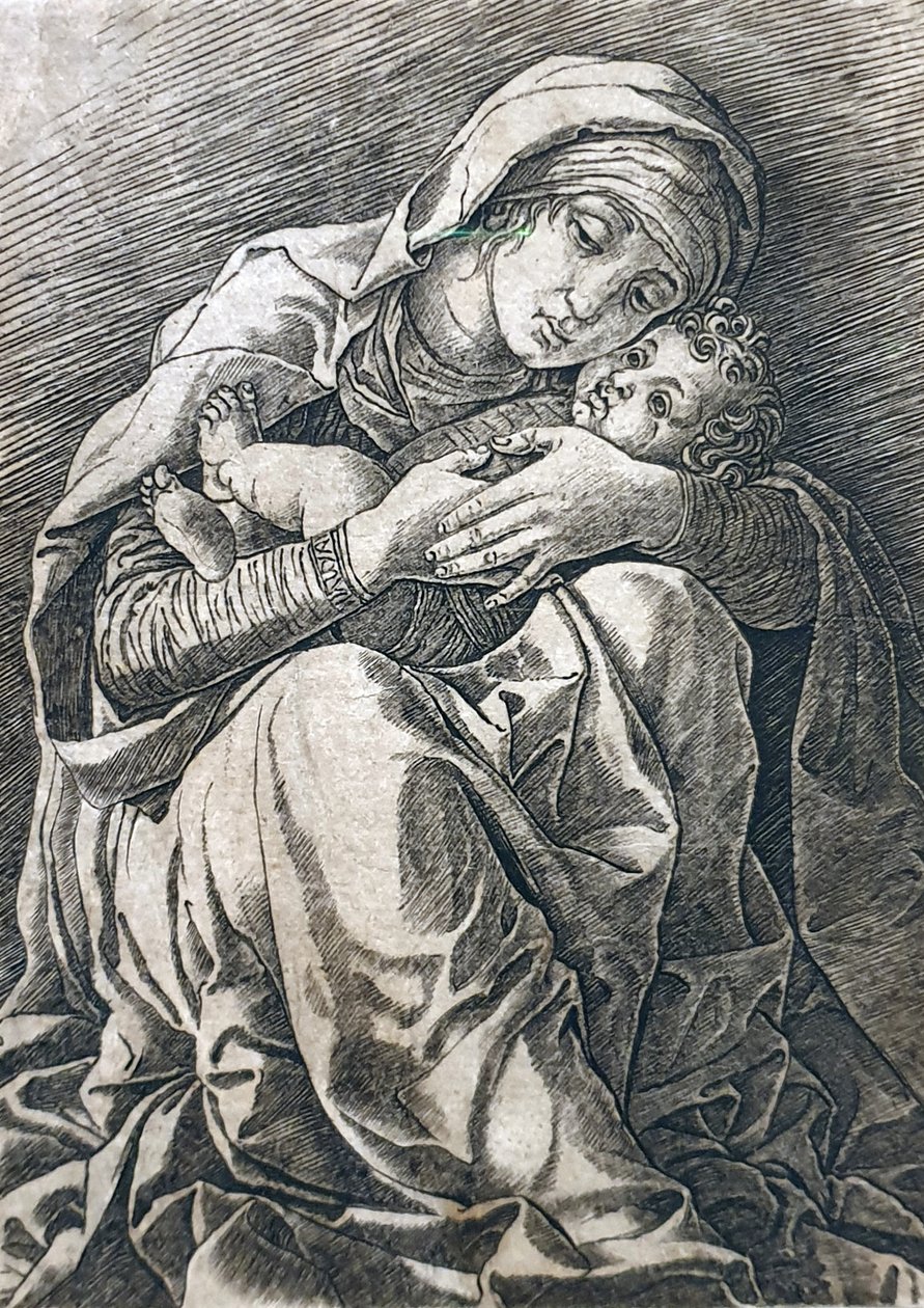 Die Jungfrau und das Kind von Andrea Mantegna