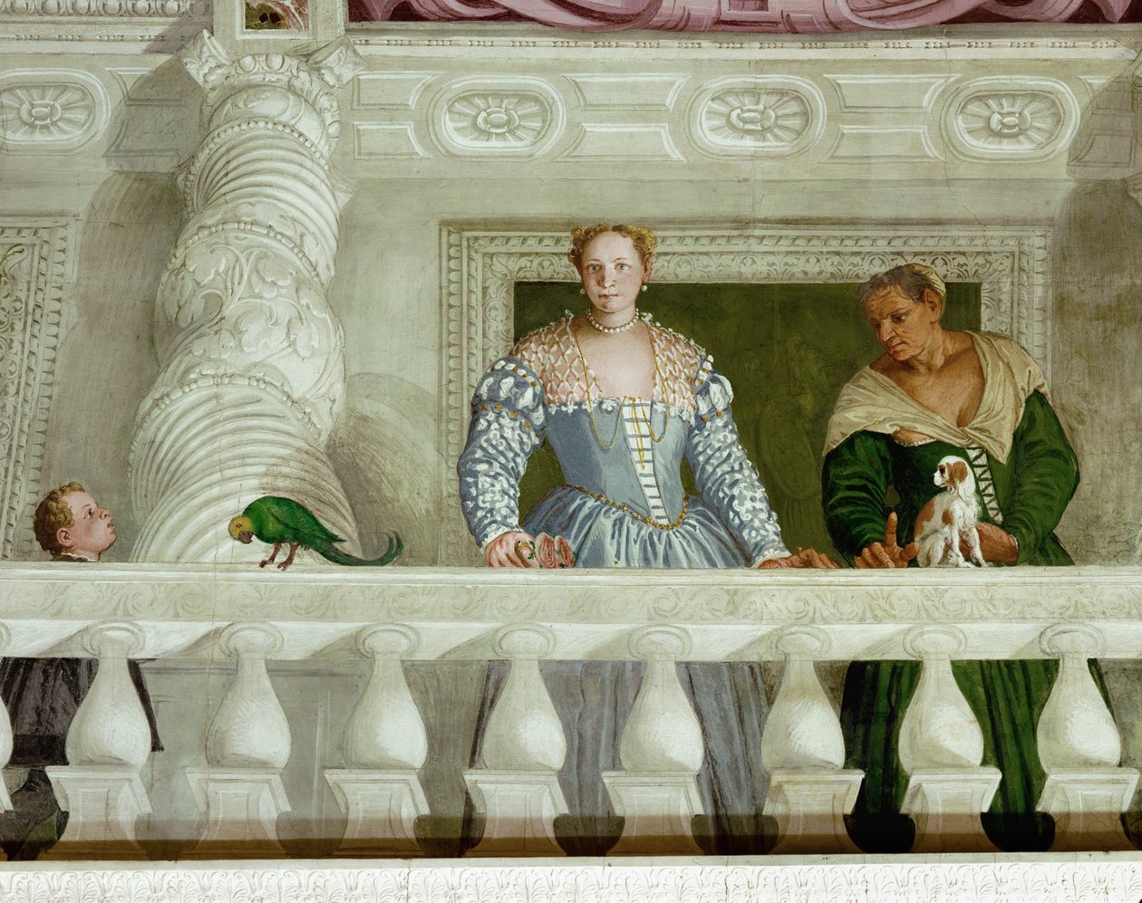 Dame am Geländer von Andrea Palladio
