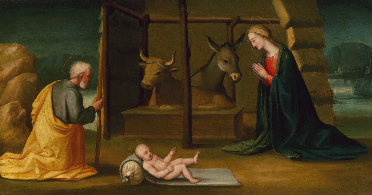 Die Geburt Christi, ca. 1500 von Andrea Piccinelli
