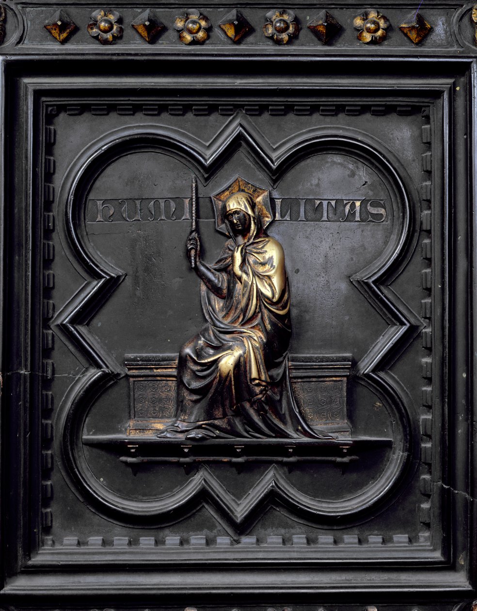 Demut (Panel D der Südtüren des Baptisteriums von San Giovanni) von Andrea Pisano