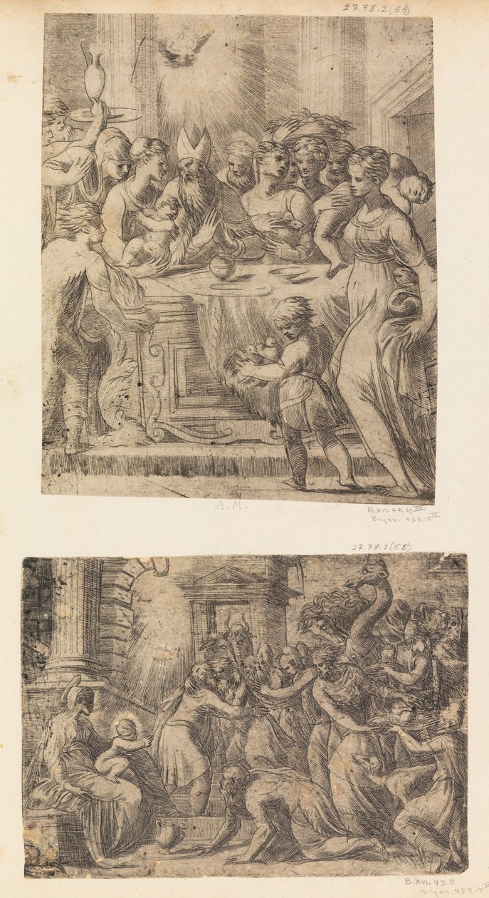 Die Anbetung der Könige, ca. 1542-46 von Andrea Schiavone