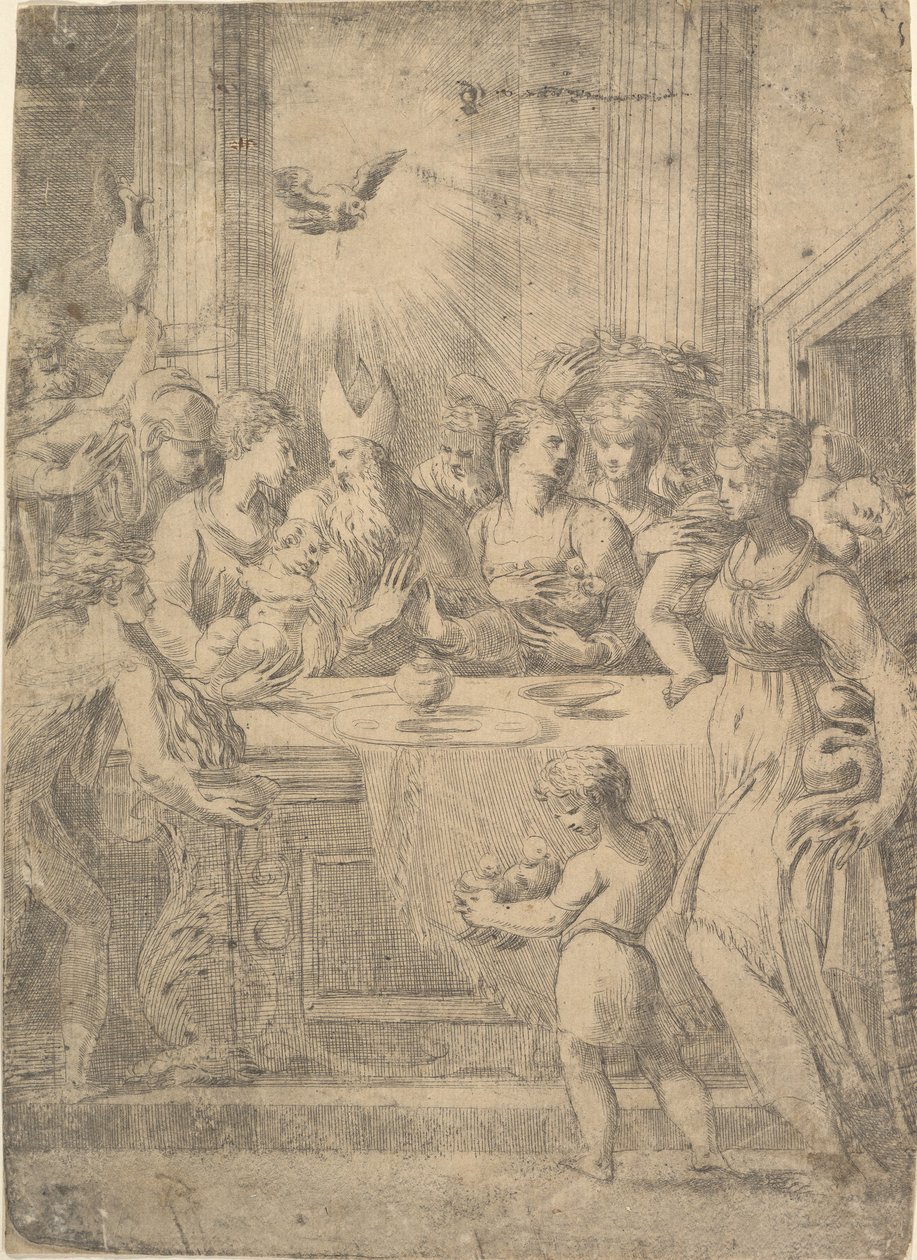 Die Darstellung Christi im Tempel, ca. 1543-46 von Andrea Schiavone
