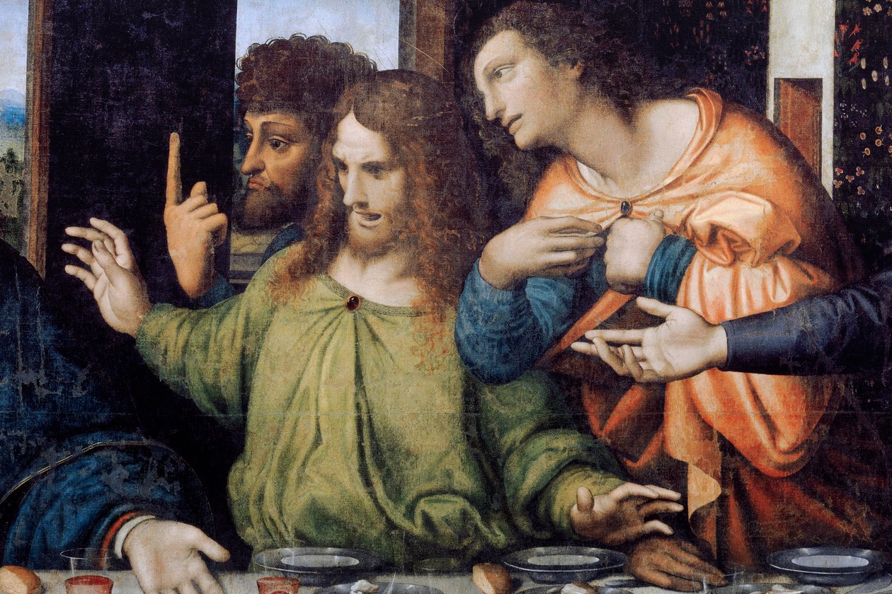 Abtei (Abdij van Tongerlo). Das letzte Abendmahl. 1506-1507. (Detail) von Andrea Solario