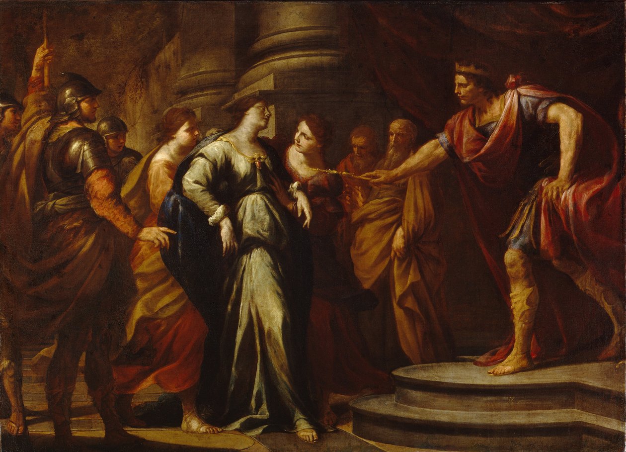 Esther vor Ahasverus von Andrea Vaccaro