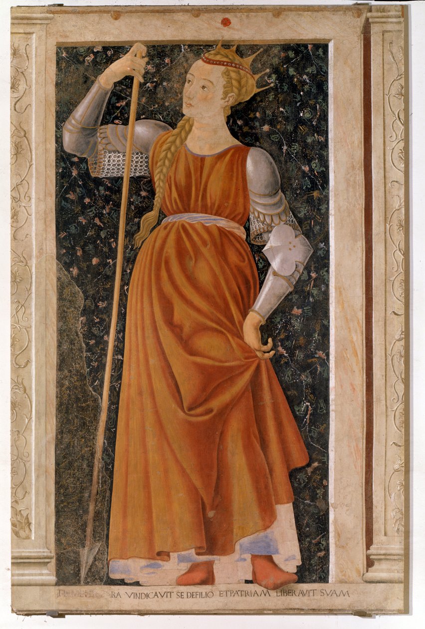 Tomyris, die Königin, die über die Massageten herrschte von Andrea del Castagno