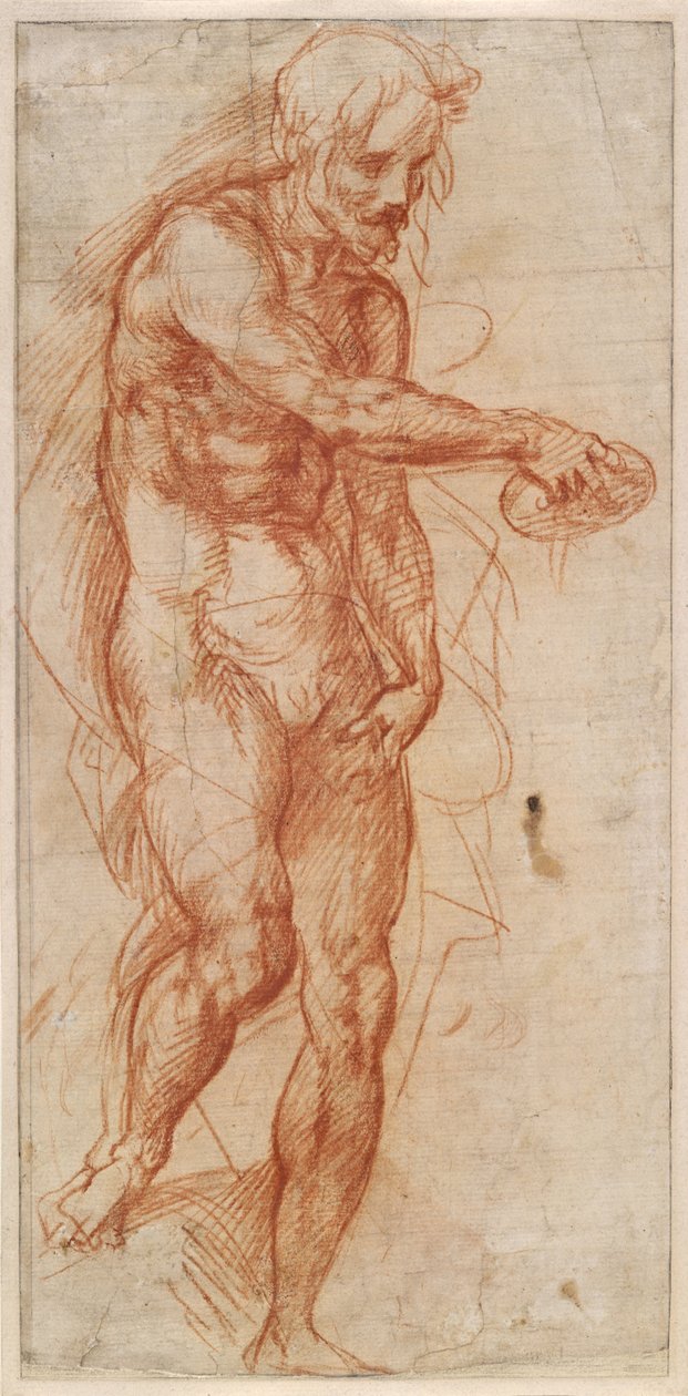 Studie des Heiligen Johannes des Täufers, ca. 1518 von Andrea del Sarto