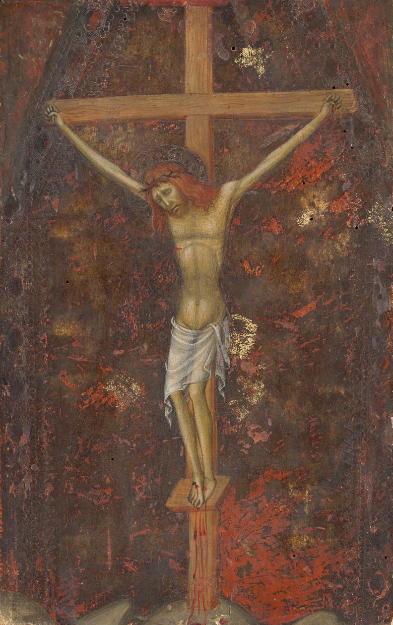 Christus am Kreuz [Rückseite] von Andrea di Bartolo