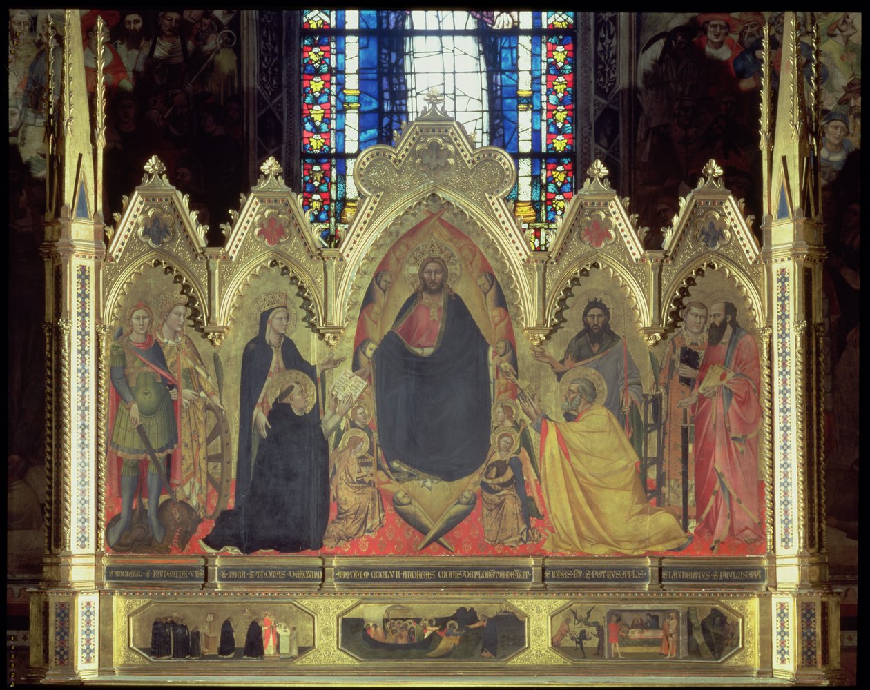 Das Strozzi-Altarbild, 1357 von Andrea di Cione Orcagna